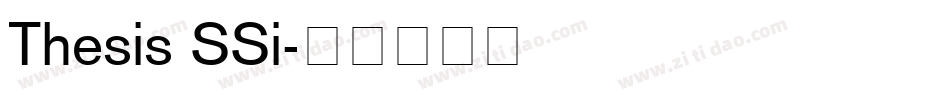 Thesis SSi字体转换